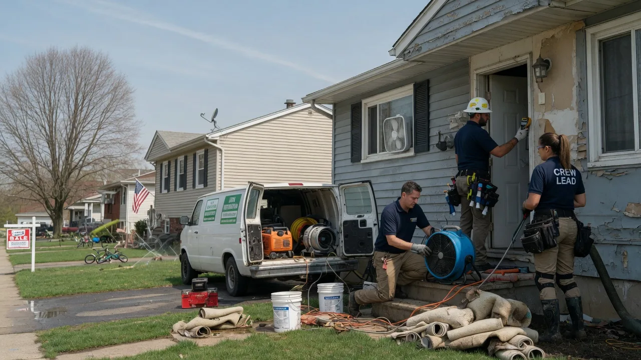 Flood Cleanup in East Bank, WV near me